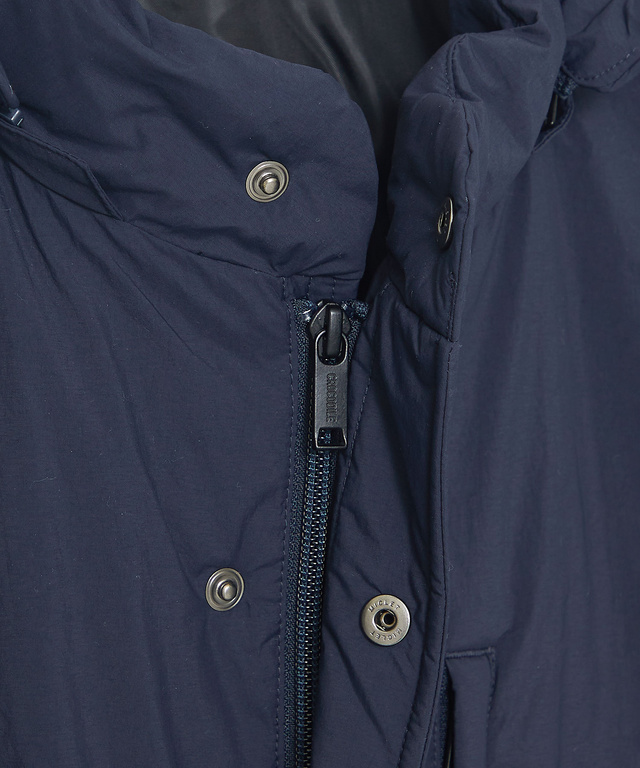 タフタ素材 フード付き ダウンコート【撥水】