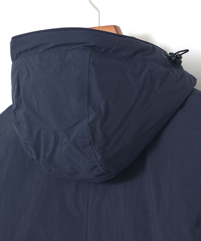 タフタ素材 フード付き ダウンコート【撥水】