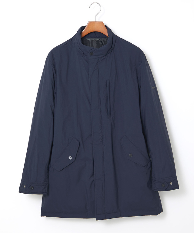 タフタ素材 フード付き ダウンコート【撥水】