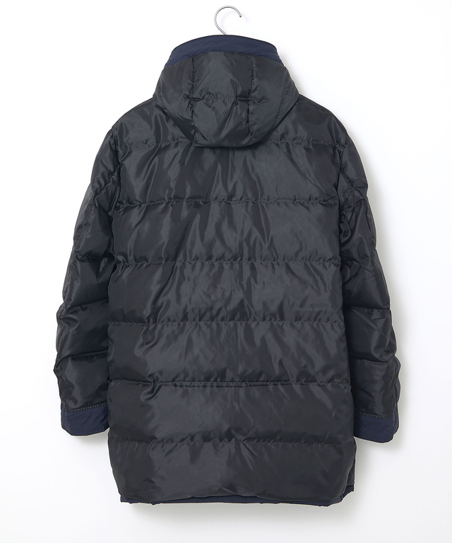 タフタ素材 フード付き ダウンコート【撥水】