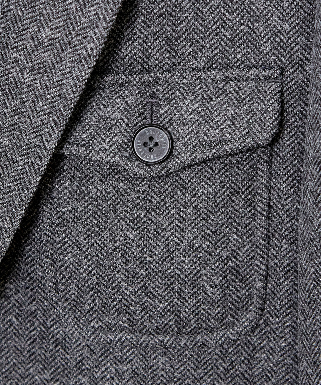 ウールライク ヘリンボーン ジャケット