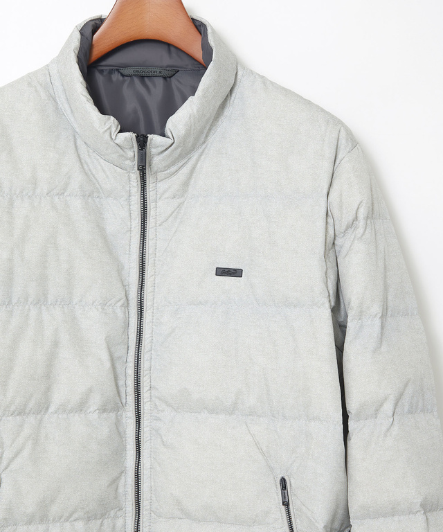 ウールライクプリント ダウン ジャケット