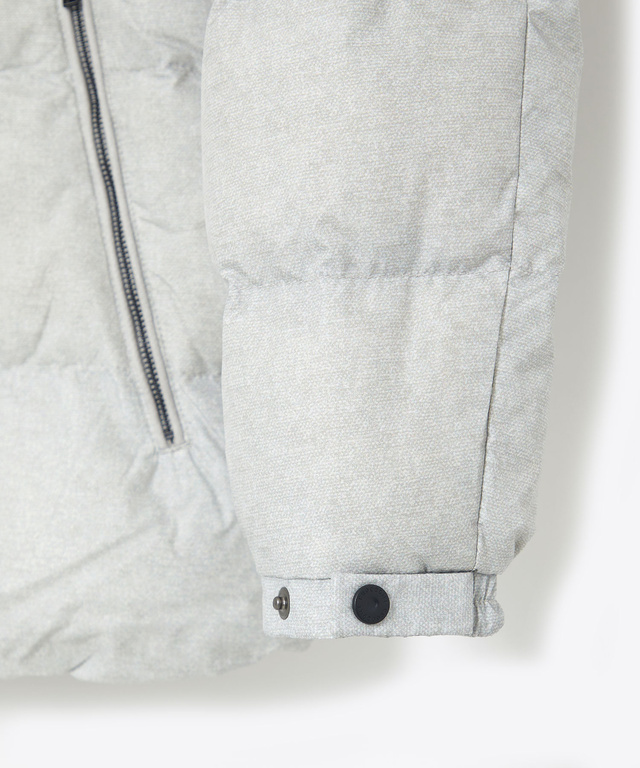 ウールライクプリント ダウン ジャケット