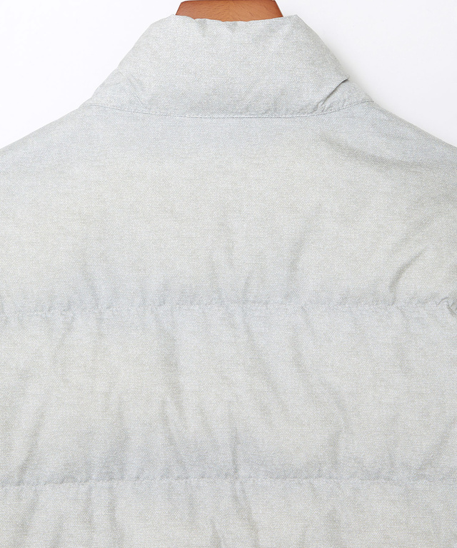 ウールライクプリント ダウン ジャケット