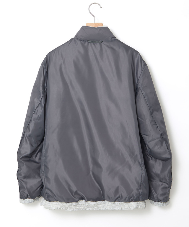 ウールライクプリント ダウン ジャケット