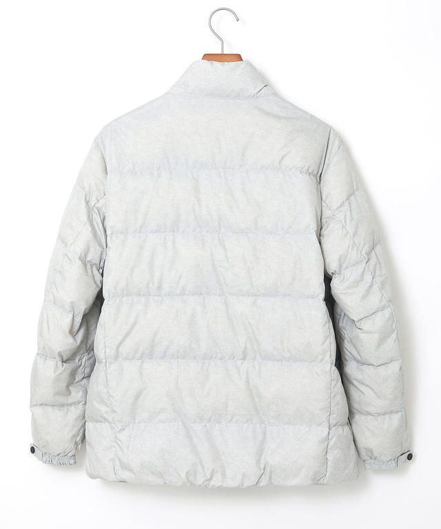 ウールライクプリント ダウン ジャケット