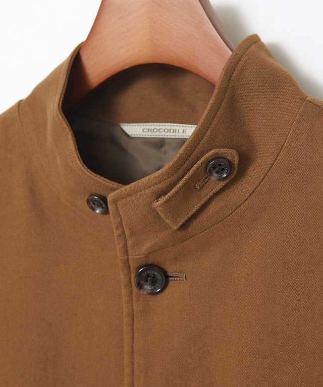 ジャージーメルトン スタンドカラー ジャケット