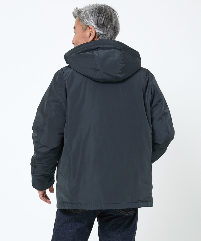 内キルト スタンドカラー ダウン ジャケット