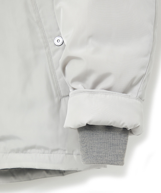 内キルト スタンドカラー ダウン ジャケット