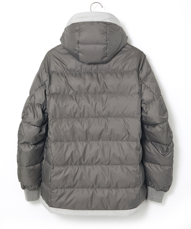 内キルト スタンドカラー ダウン ジャケット