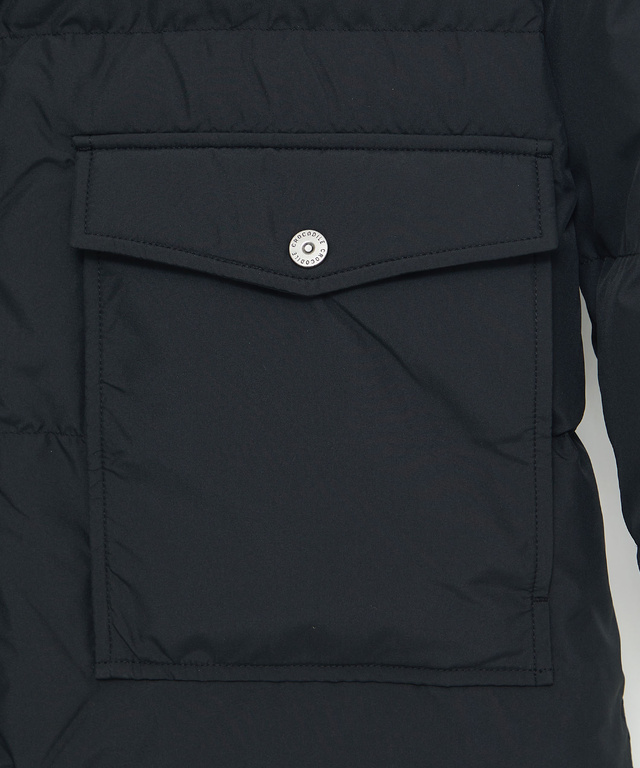 フード付き 切り替え ダウンコート