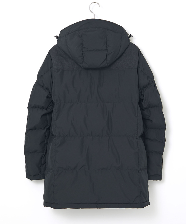 フード付き 切り替え ダウンコート