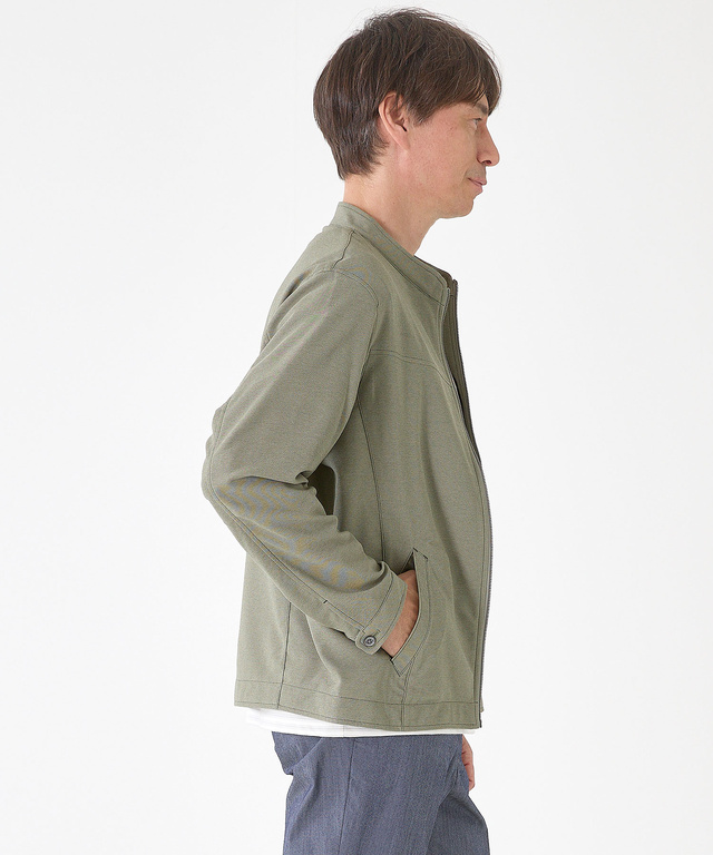 カラミ織り ストレッチ ブルゾン