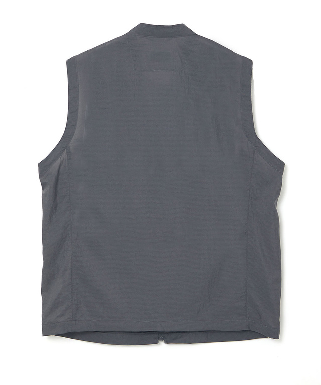 ナイロン マルチポケット ジップベスト