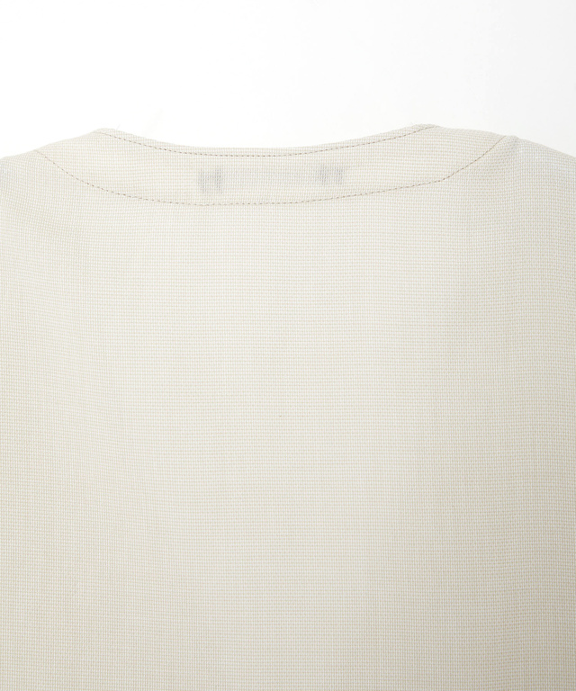 パナマ織り ジップ ベスト