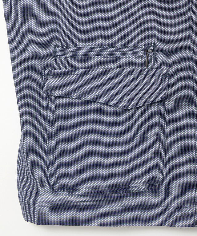 パナマ織り ジップ ベスト