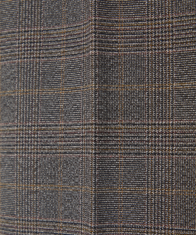 グレンチェック柄 イージーパンツ