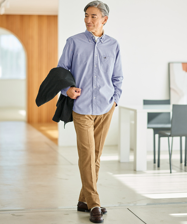 裏起毛 テーパード パンツ