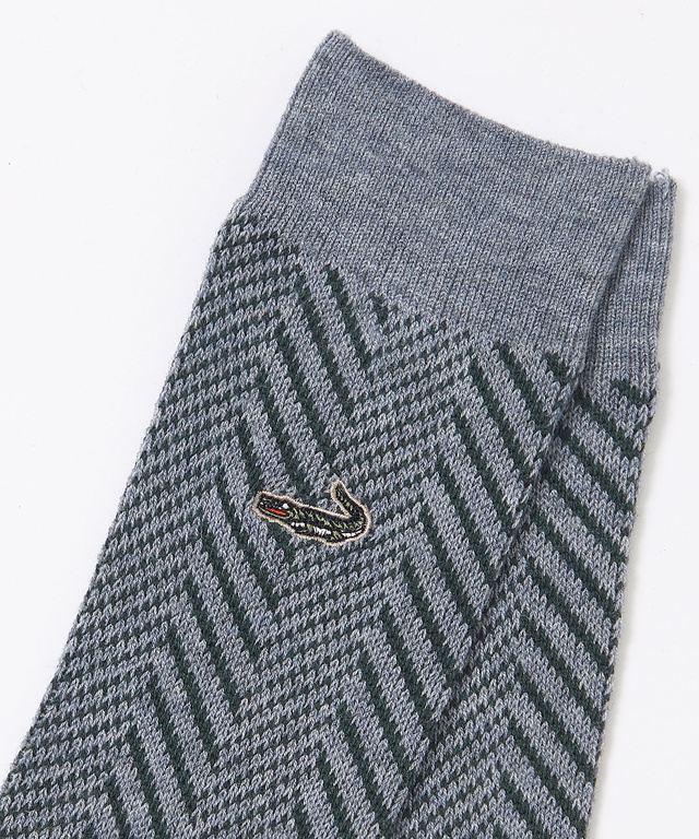ウールブレンド ヘリンボーン ソックス