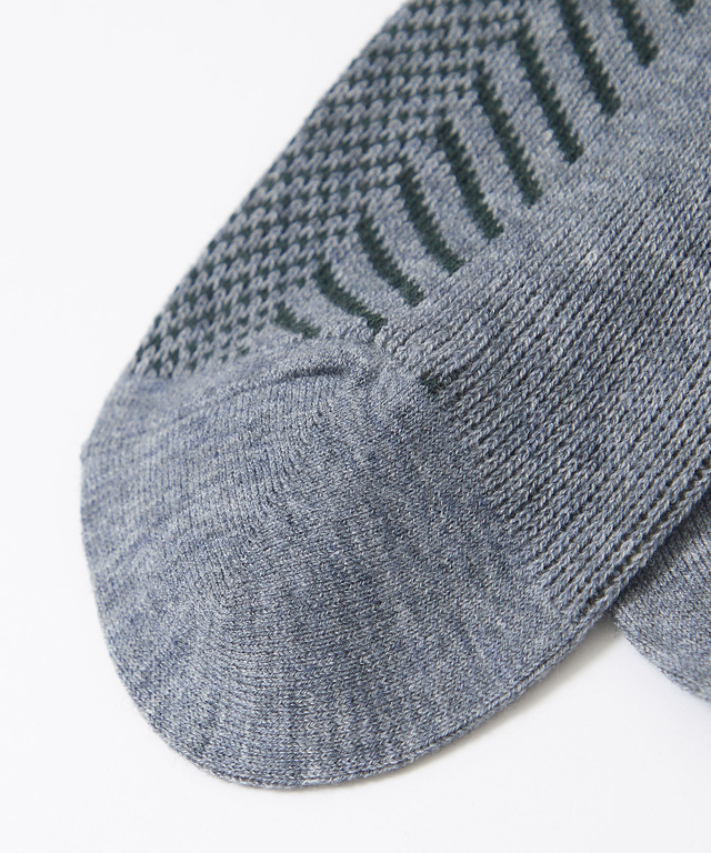 ウールブレンド ヘリンボーン ソックス