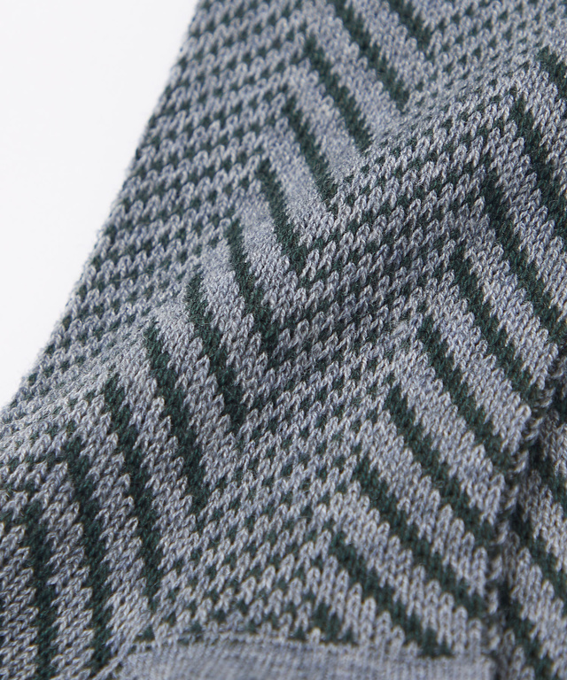 ウールブレンド ヘリンボーン ソックス