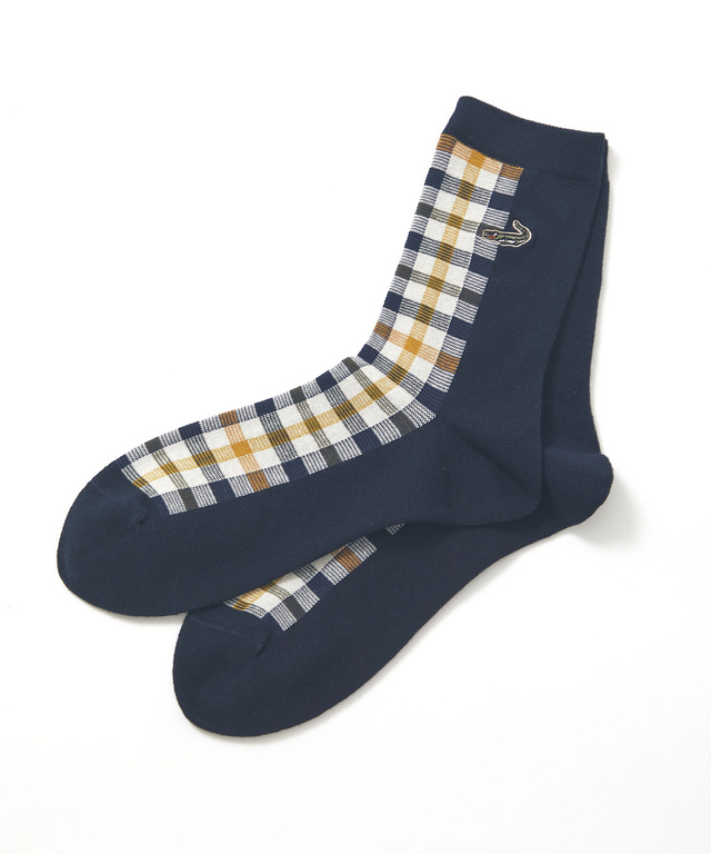 クロコダイルタータン 切り替え ソックス