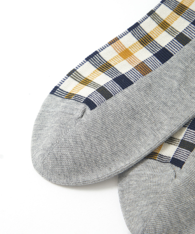 クロコダイルタータン 切り替え ソックス