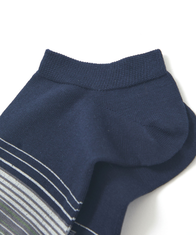 パネルボーダー アンクル ソックス