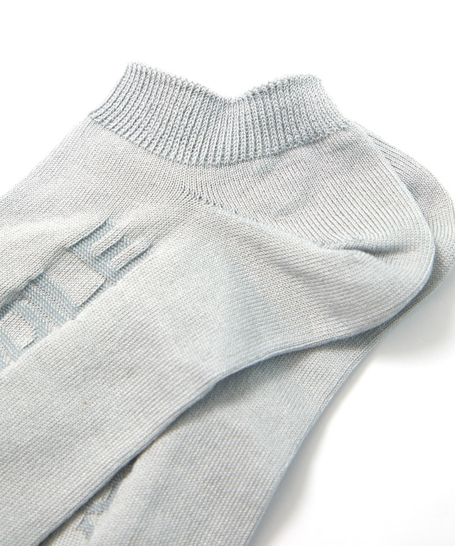 シルケット ロゴ アンクルソックス