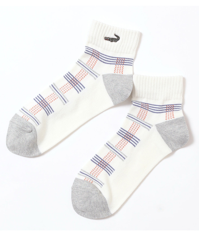 チェック柄ショートソックス
