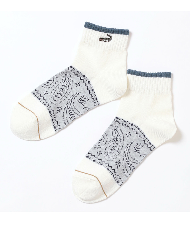 バンダナ柄ショートソックス