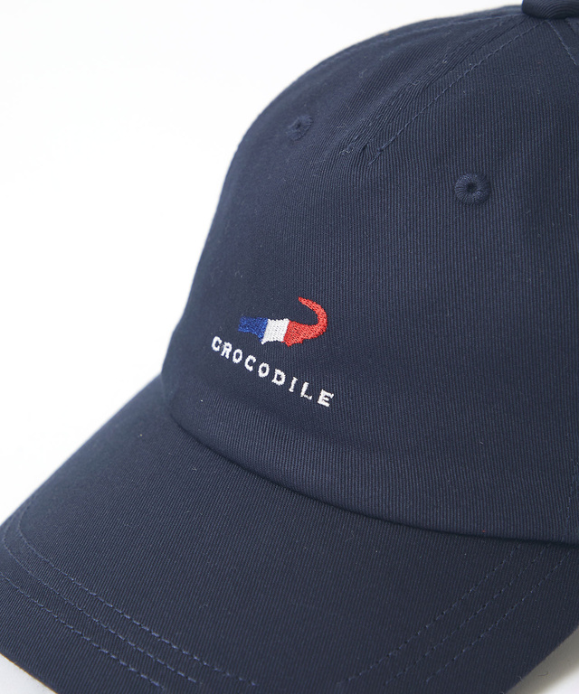 トリコロール ロゴ刺繍 キャップ