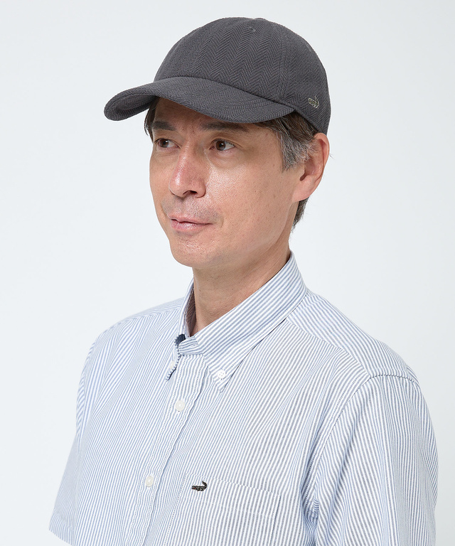 ヘリンボーン ジャカード キャップ