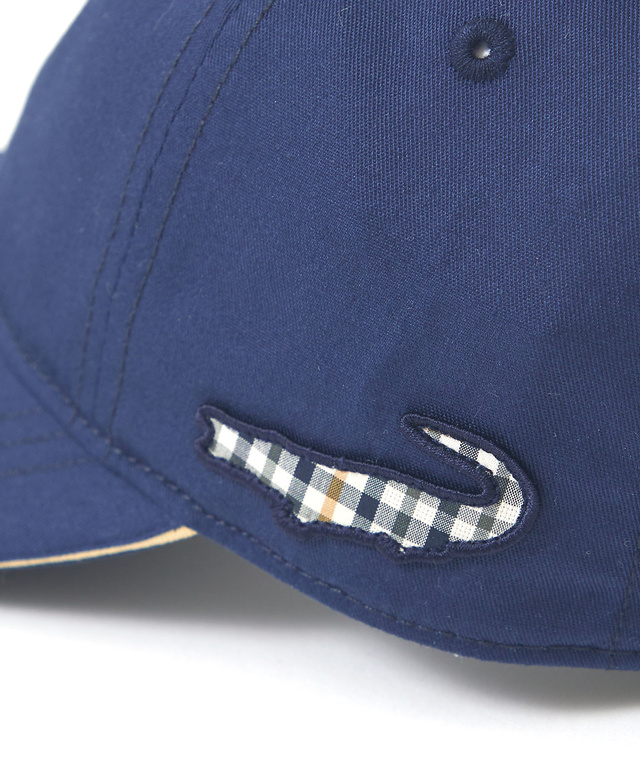 クロコダイルタータン ワッペン キャップ【UV加工】