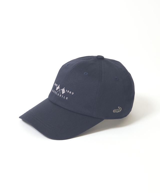 ツイル フラッグモチーフ キャップ【UV加工】【手洗いOK】
