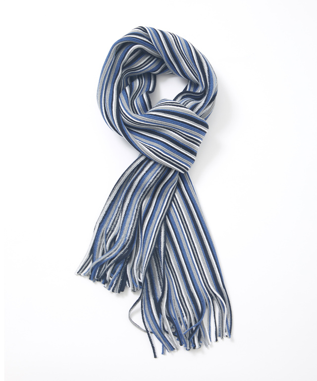 ピンストライプ ラッセル マフラー