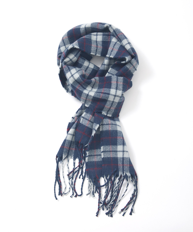 チェックマフラー