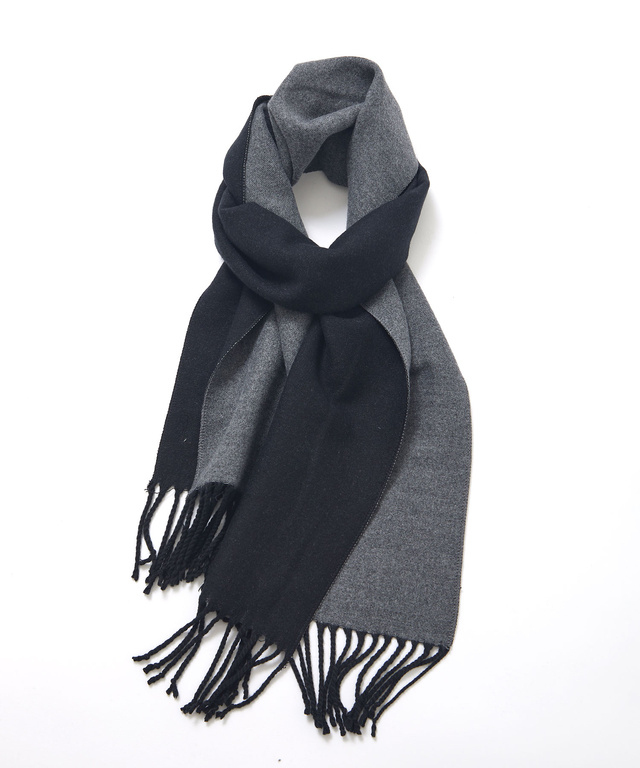 カシミア風 リバーシブル マフラー