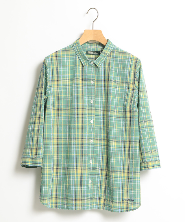スノーコットンチェック柄シャツ
