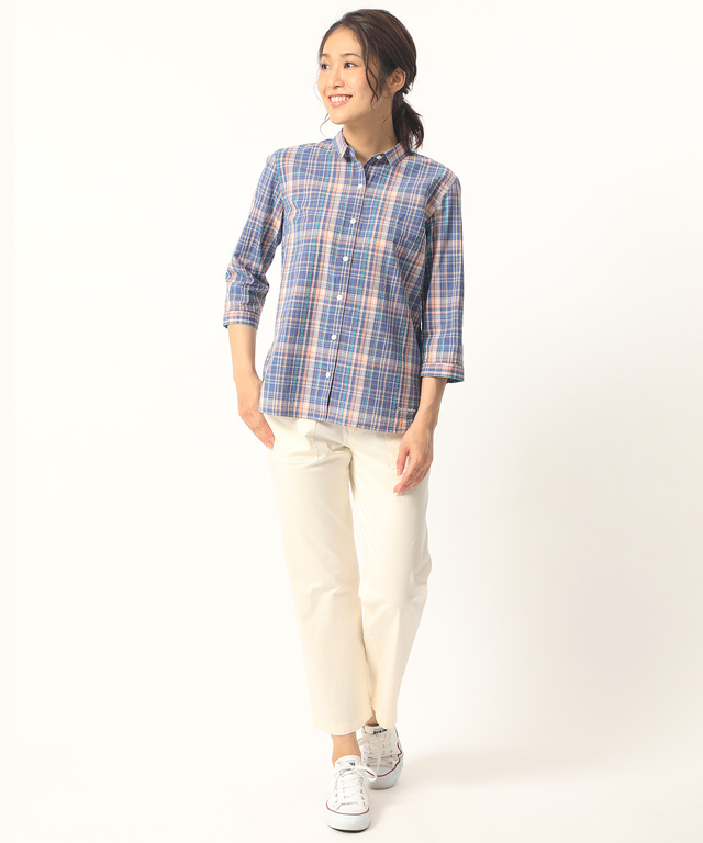 スノーコットンチェック柄シャツ