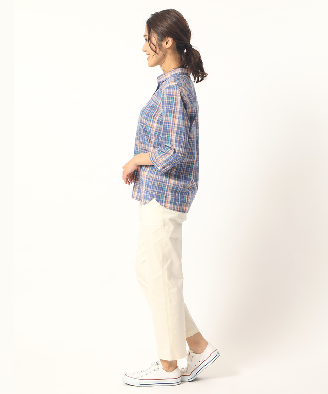 スノーコットンチェック柄シャツ