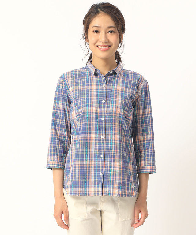 スノーコットンチェック柄シャツ