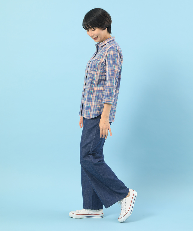 スノーコットンチェック柄シャツ