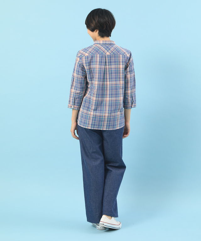 スノーコットンチェック柄シャツ