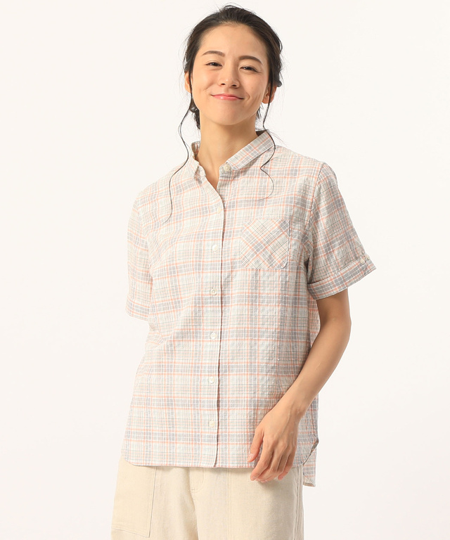 チェック柄シャツ
