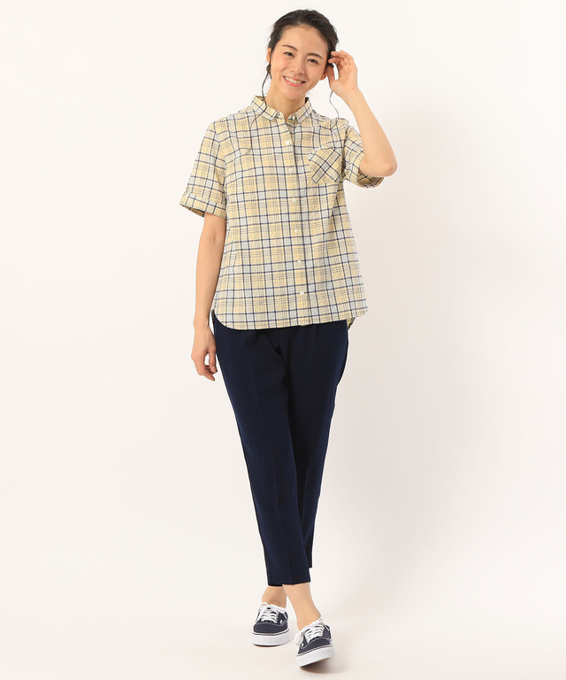 チェック柄シャツ