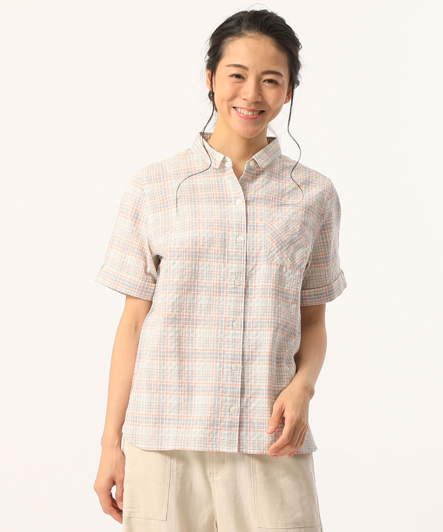 チェック柄シャツ