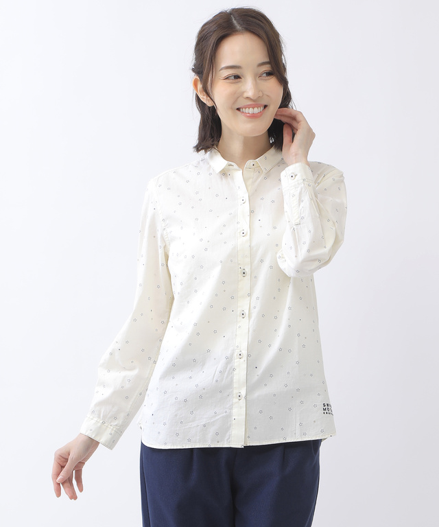 レディース 星柄プリント シャツ通販 01 クロコダイル Crocodile 公式通販サイト