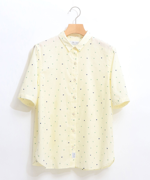 クローバー柄シャツ【日本製生地】