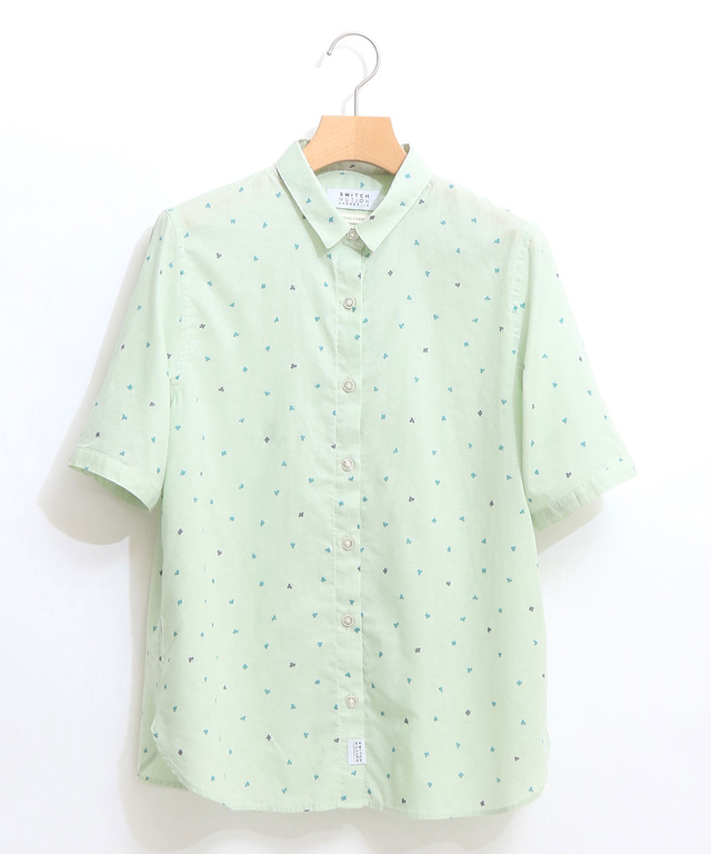 クローバー柄シャツ【日本製生地】